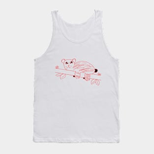 children's drawing kangaroo bear koala on a tree Tank Top